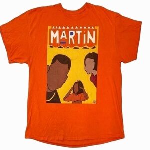 Imaginary Brand Vintage T-Shirt Martin Lawrence Comedy TV Sitcom Size Orange 2X